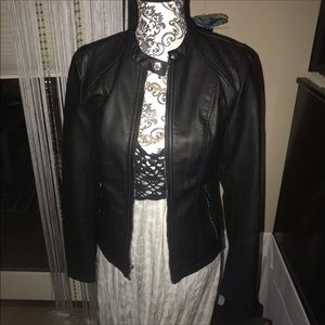 Express Vegan Leather Jacket NWOT